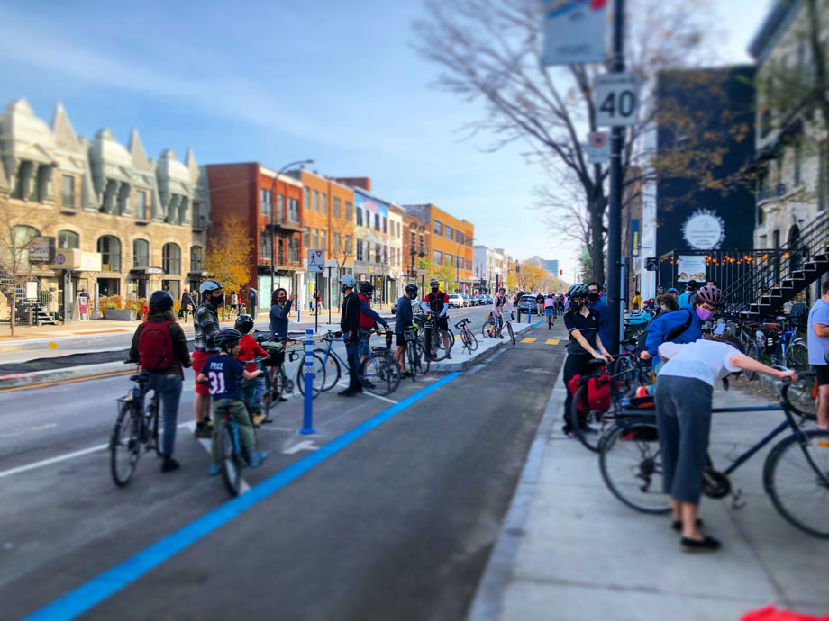 Réseau express vélo à Montréal Crédits photo : Marie-Soleil Cloutier