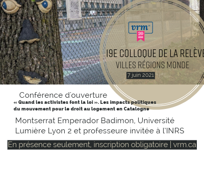 Affiche 19e Colloque de la relève de VRM