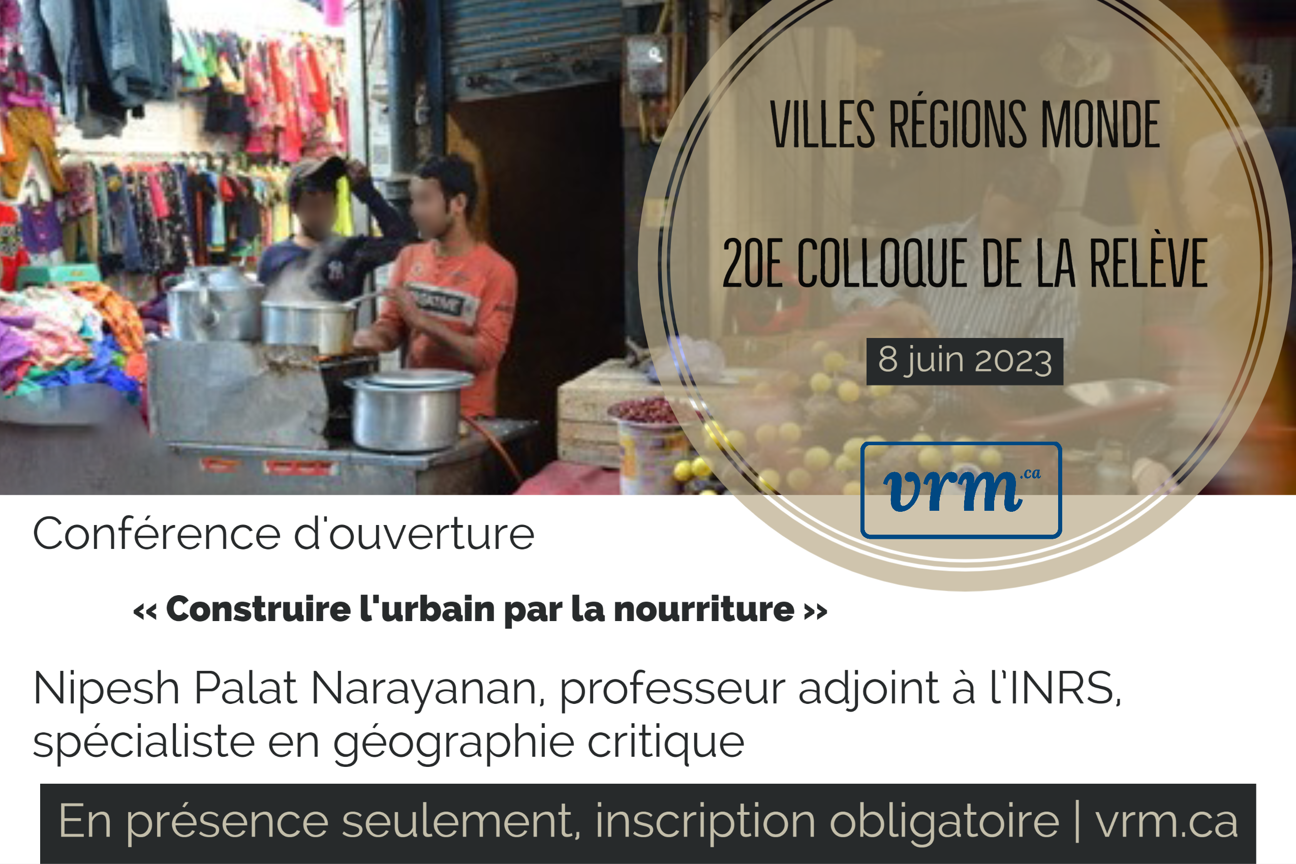 Affiche 20e Colloque de la relève de VRM