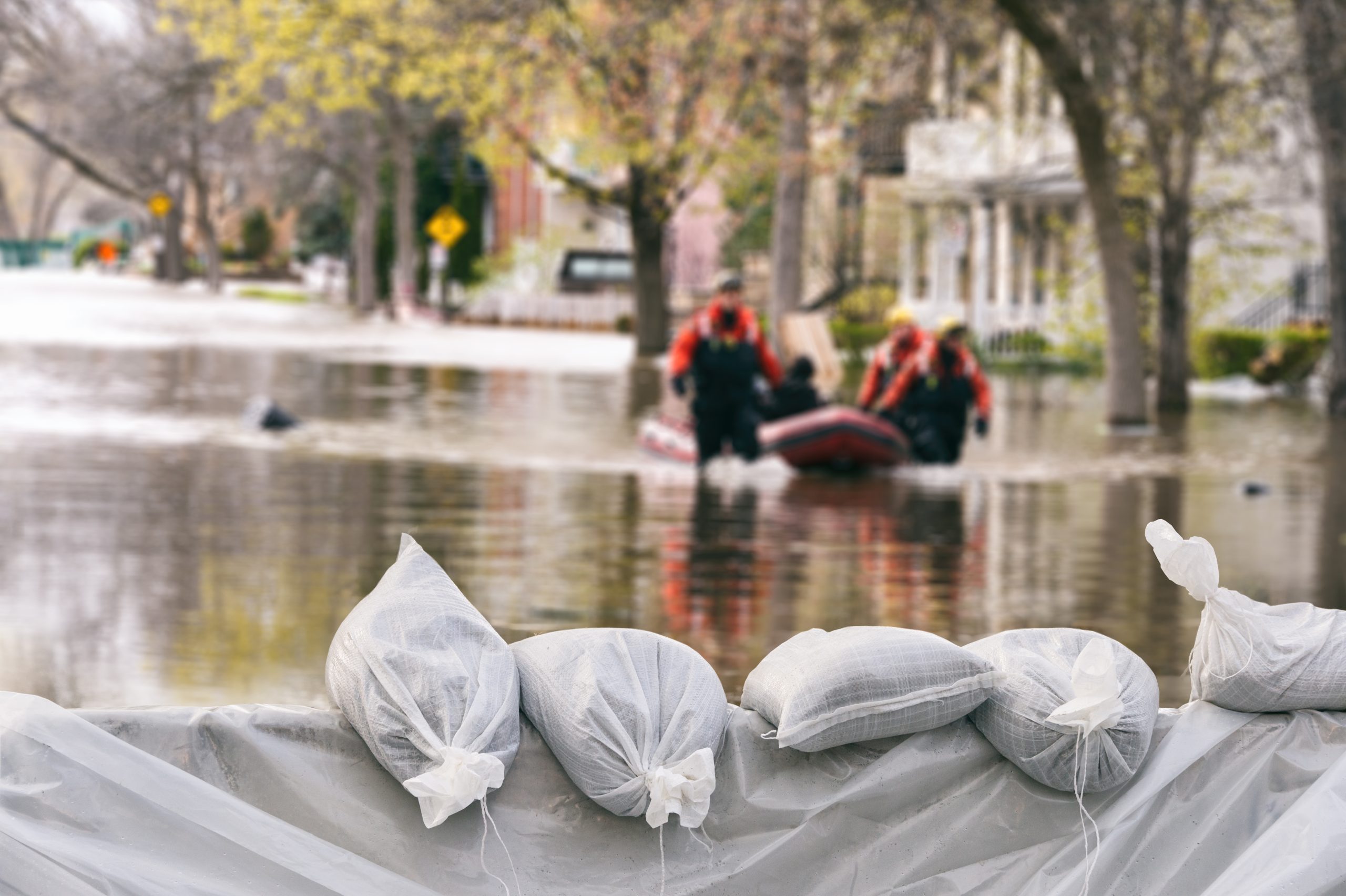 Sacs de sable de protection contre les inondations Crédits photo : Marc Bruxelle, 2017