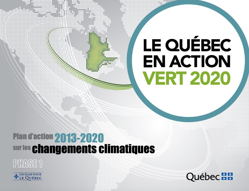 Crédits : Gouvernement du Québec, PACC, 2012, p.1