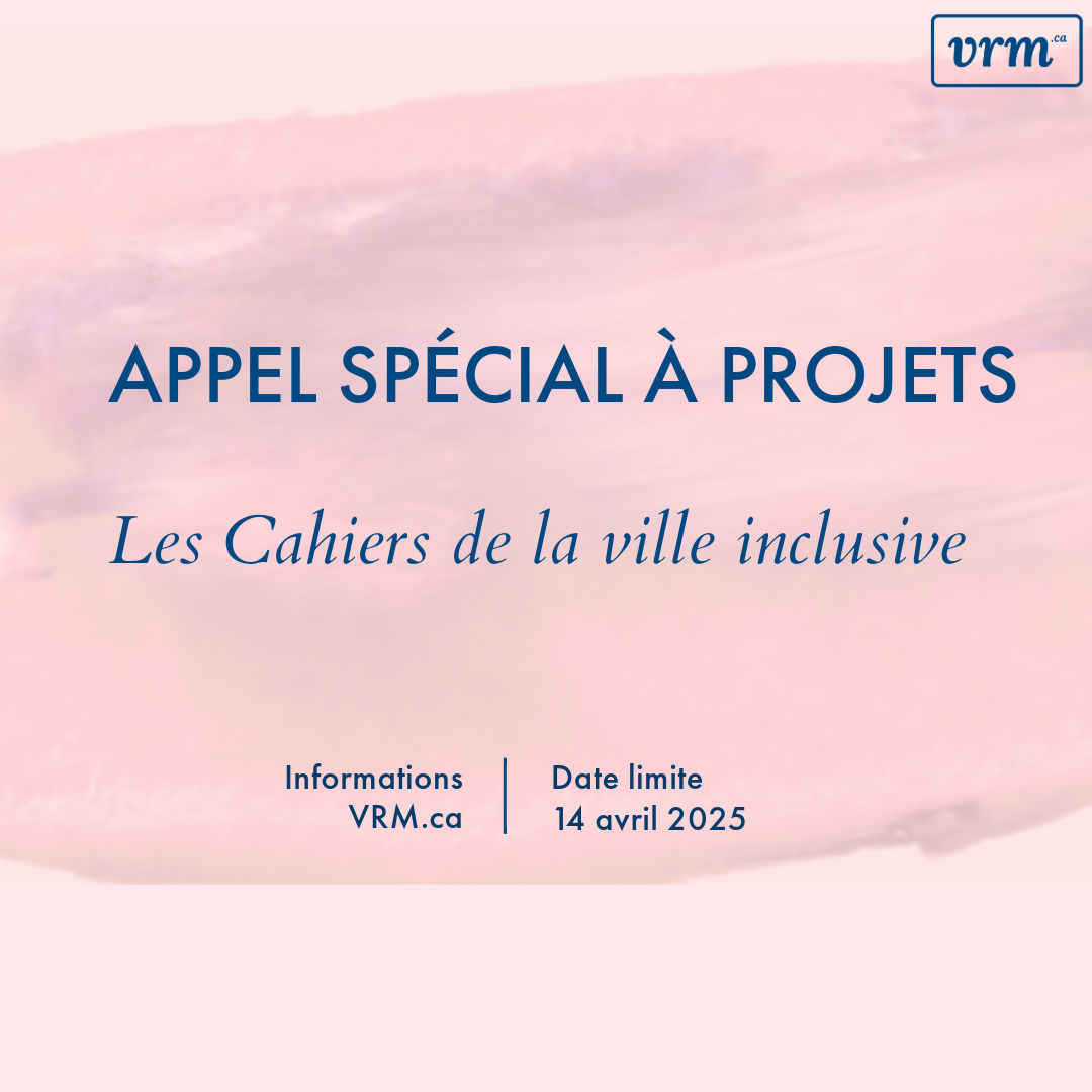 Affiche « Les cahiers de la ville inclusive » 2025