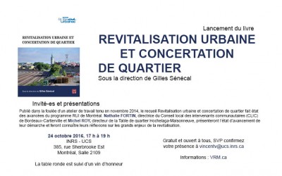 2016-10-24 Lancement du livre « Revitalisation urbaine et concertation de quartier »