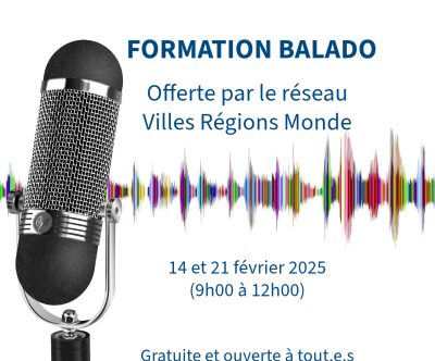 Affiche des formations balado de VRM 2025