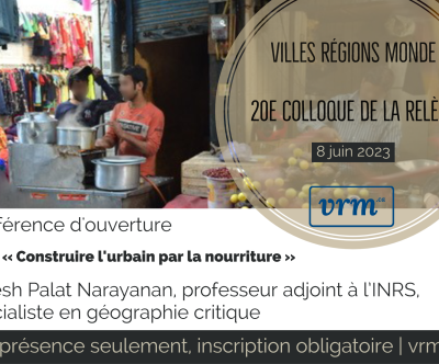 Affiche 20e Colloque de la relève de VRM