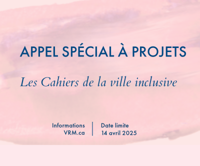 Affiche « Les cahiers de la ville inclusive » 2025