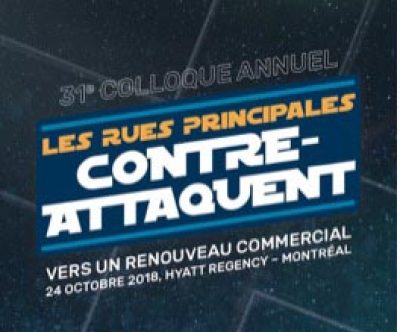 Affiche du 31e colloque annuel de la Fondation Rues Principales