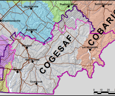 Région d’étude du PACES Estrie
Source : Huchet et al., 2020