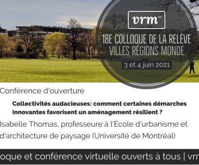 Affiche 18e Colloque de la relève de VRM